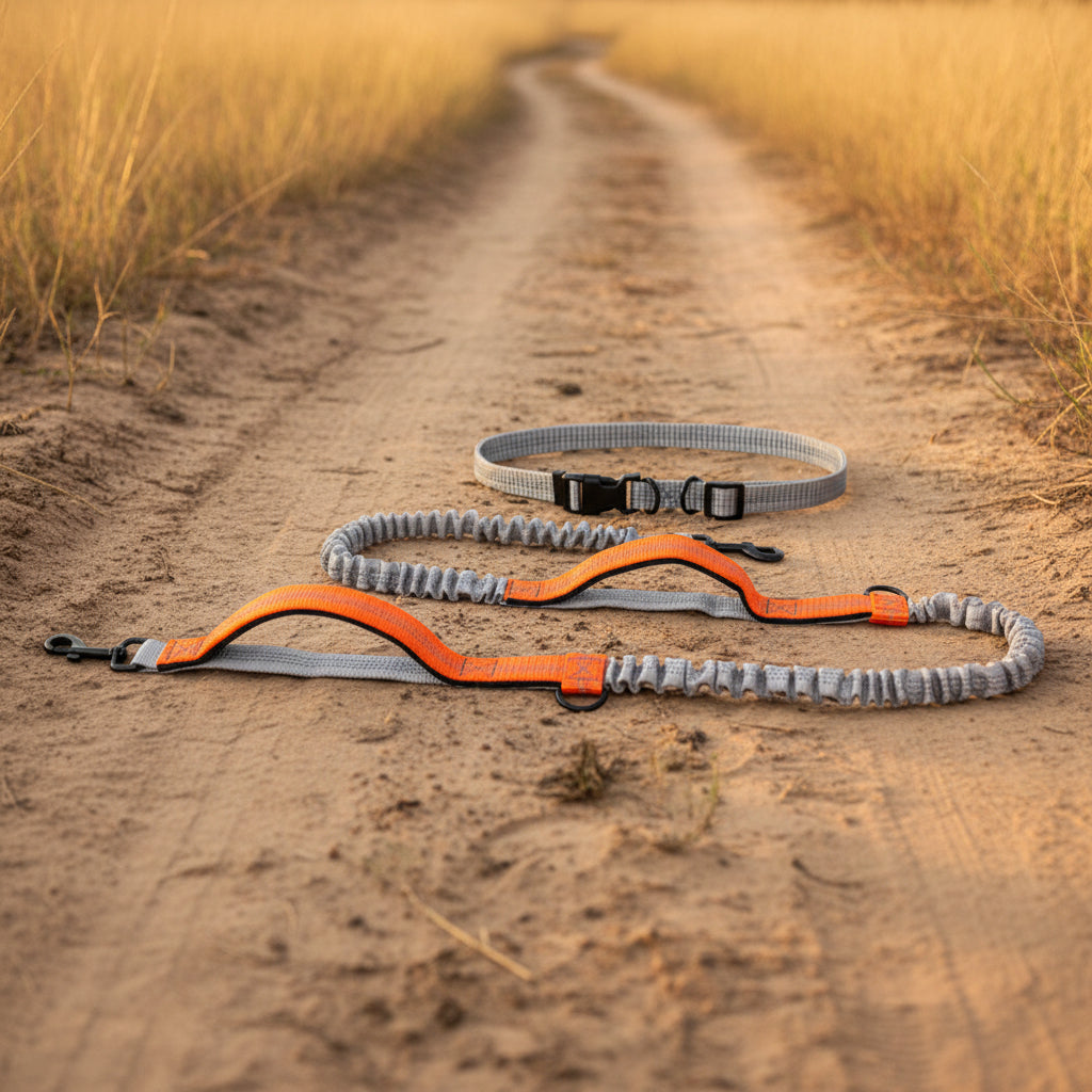 Hands-Free Running Dog Leash with Shock-Absorbing Bungee