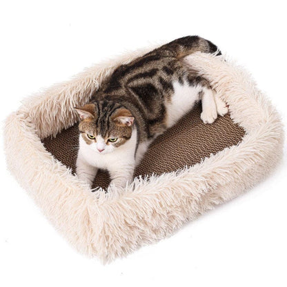 2-in-1 Cat Scratcher and Bed