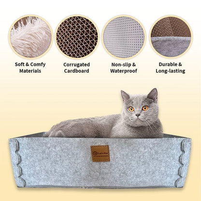 2-in-1 Cat Scratcher and Bed
