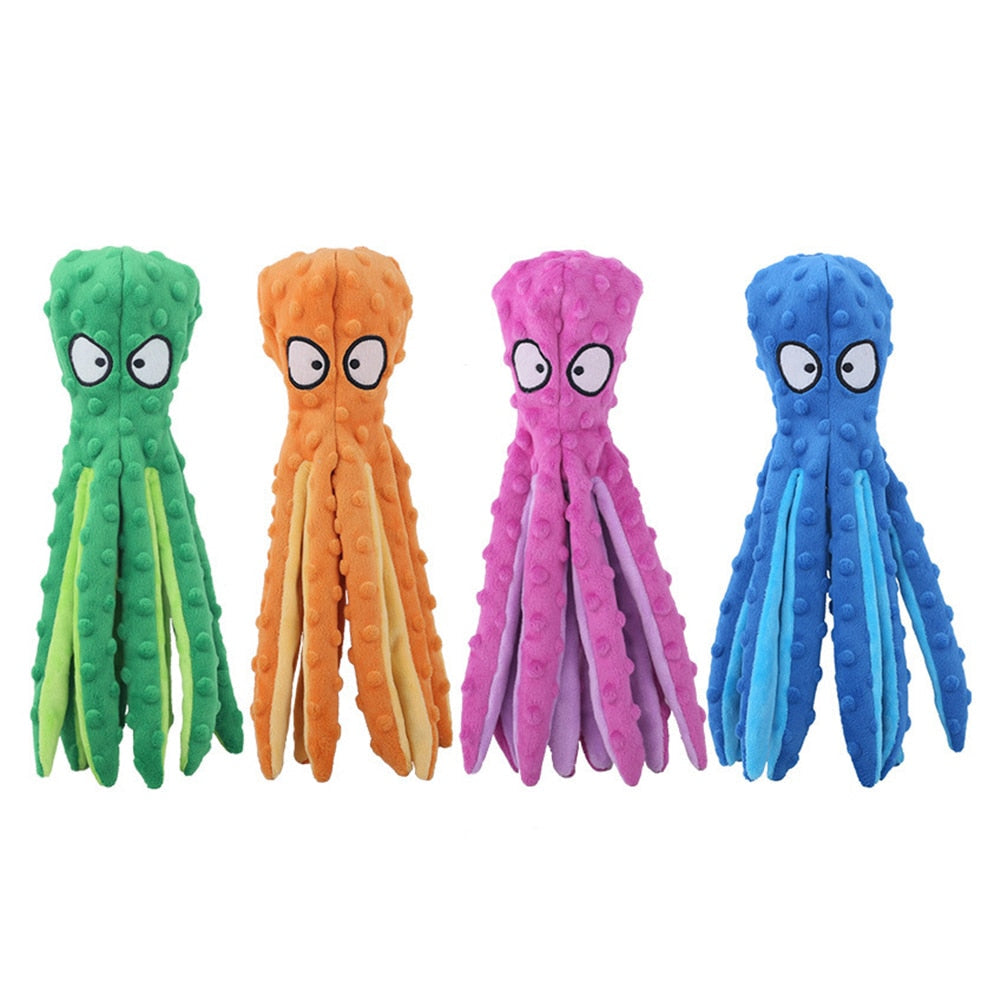 Octopus Squeaky Dog Toy