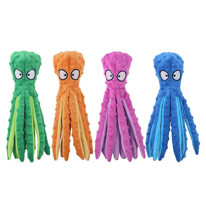 Octopus Squeaky Dog Toy