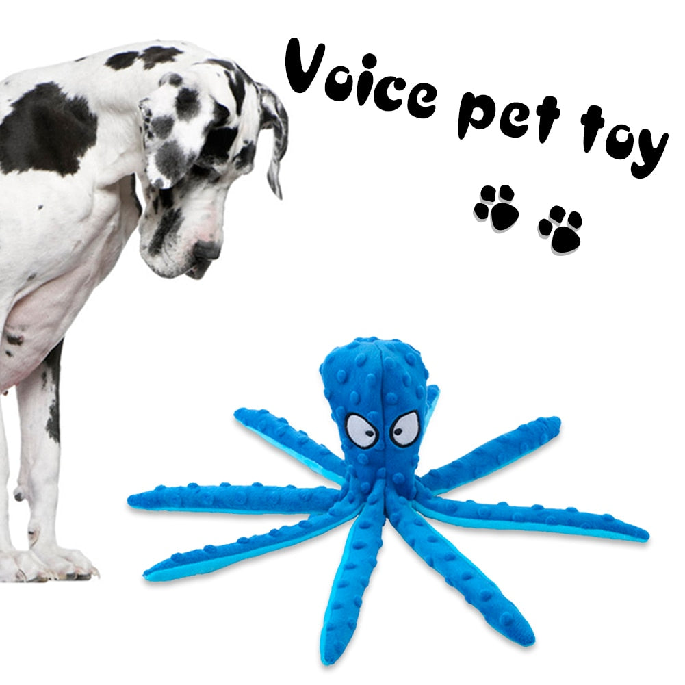 Octopus Squeaky Dog Toy