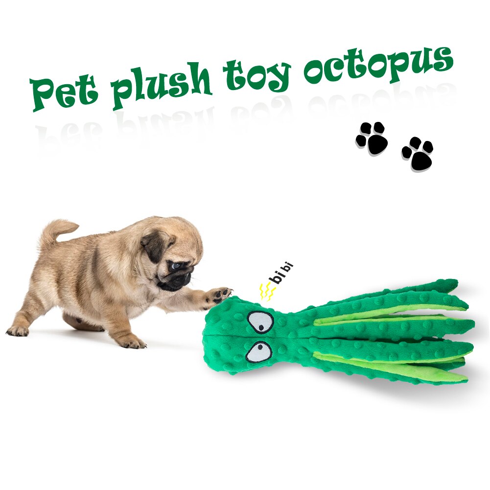 Octopus Squeaky Dog Toy