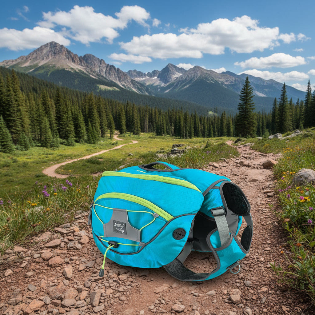 Dog Hiking Backpack Harness with Storage Pockets