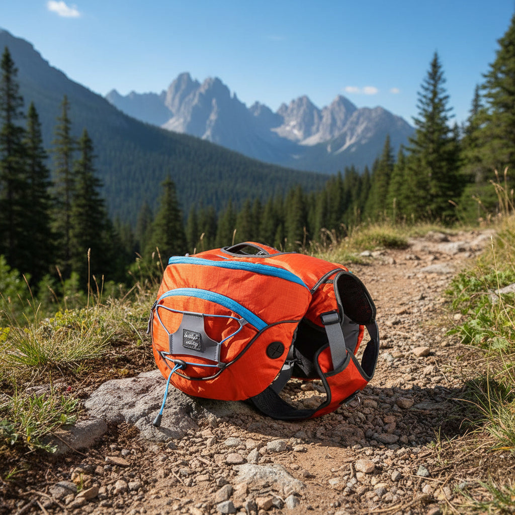 Dog Hiking Backpack Harness with Storage Pockets