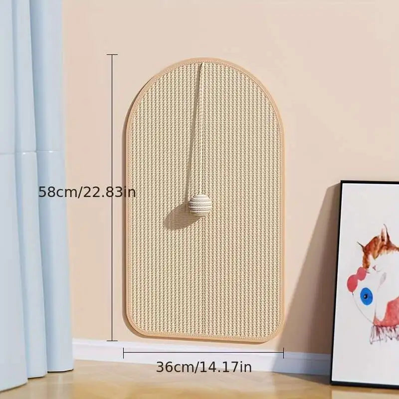 Wall-Mounted Sisal Cat Scratching Pad