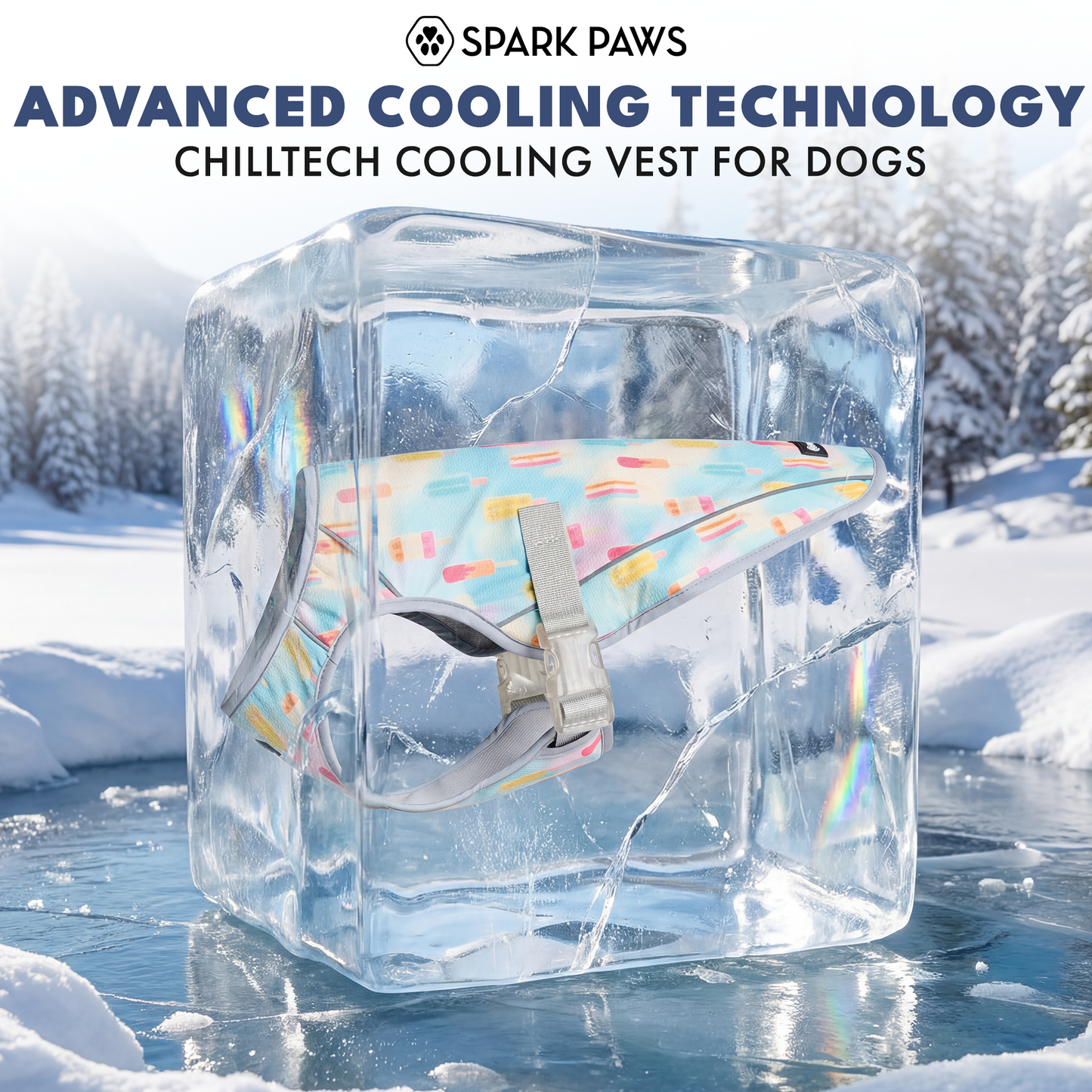 2-Pack Evaporative Dog Cooling Vests